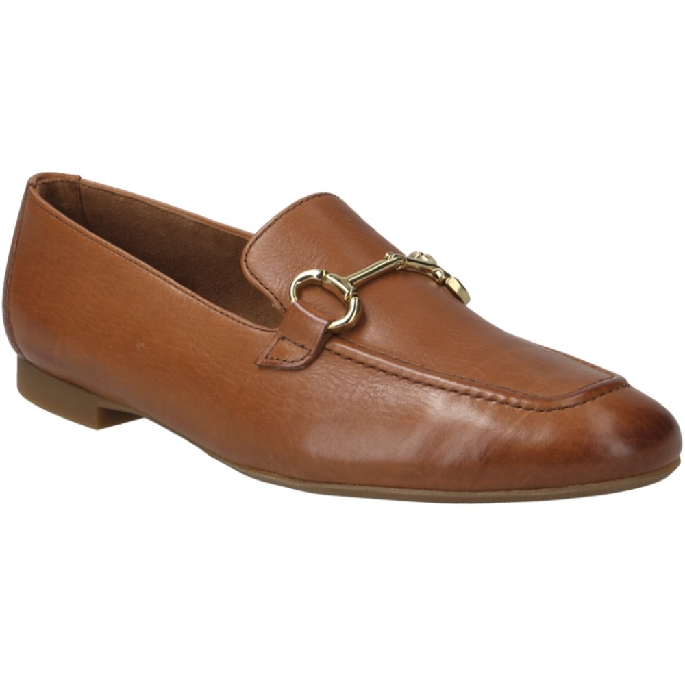Leather loafer flat. Cognac Brown Leather. Brand New in box